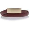 Ceinture Isotoner Ceinture fine Femme Rouge boucle plate