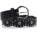 Ceintures sur Grenoble : Ceinture Isotoner Ceinture Femme rock Noir cuir