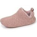 Chaussons / Pantoufles sur Grenoble : Chaussons Isotoner Chaussons bottillons bas Femme Rose chin&eacute; Rose
