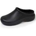 Mules homme sur Grenoble : Sabots Isotoner Sabots de jardin Femme fourr&eacute;s Noir Noir
