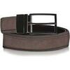 Ceinture Isotoner Ceinture Homme Bicolore Noir/Marron en cuir