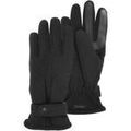 Gants Isotoner Gants Homme Noir polaire recycl&eacute;e Noir