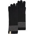 Gants sur Grenoble : Gants Isotoner Gants longs &agrave; rayures Ultra-doux Noir Noir