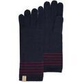 Gants sur Grenoble : Gants Isotoner Gants longs &agrave; rayures Ultra-doux Marine Bleu