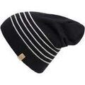 Bonnets sur Grenoble : Bonnet Isotoner Bonnet Femme Ultra-doux Noir rayures