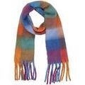 Echarpe Isotoner Echarpe plaid Femme avec franges Multicolore