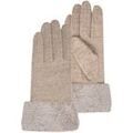 Gants sur Grenoble : Gants Isotoner Gants Femme compatible &eacute;crans tactiles laine Beige Beige