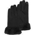 Gants sur Grenoble : Gants Isotoner Gants Femme compatible &eacute;crans tactiles laine Noir Noir