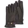 Gants sur Grenoble : Gants Isotoner Gants cuir Homme Marron patte de resserrage