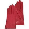 Gants sur Grenoble : Gants Isotoner Gants Femme cuir doubl&eacute; soie Coquelicot Rouge