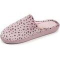 Chaussons / Pantoufles sur Grenoble : Chaussons Isotoner Chaussons mules Femme ergonomiques L&eacute;opard blush Rose