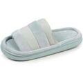 Chaussons / Pantoufles sur Grenoble : Chaussons Isotoner Chaussons sandales Femme BLOUP Vert amande