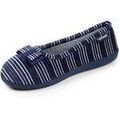 Chaussons Isotoner Chaussons ballerines Femme ergonomiques Rayures marine Grenoble