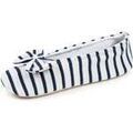 Chaussons / Pantoufles sur Grenoble : Chaussons Isotoner Chaussons ballerines Femme Grand N?ud Rayures bleues Multicolore