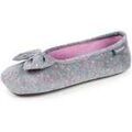 Chaussons / Pantoufles sur Grenoble : Chaussons Isotoner Chaussons ballerines Femme Pois gris
