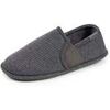Chaussons Isotoner Chaussons sans-g&ecirc;nes Homme Rayure gris Gris