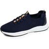 Baskets basses Isotoner Basket Confort Homme slip-on lacets Marine/Orange
