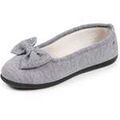 Chaussons / Pantoufles sur Grenoble : Chaussons Isotoner Chaussons ballerines Femme Gris n?ud iris&eacute; Gris