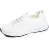 Baskets basses Isotoner Basket Confort Homme slip-on lacets blanc