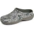 Mules homme sur Grenoble : Sabots Isotoner Sabots de jardin Homme imprim&eacute; camouflage kaki Vert