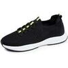 Baskets basses Isotoner Basket Confort Homme slip-on lacets Noir/jaune