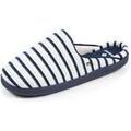 Chaussons Isotoner Chaussons mules Femme Rayures bleues Grenoble