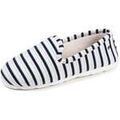 Chaussons / Pantoufles sur Grenoble : Chaussons Isotoner Chaussons charentaises Femme Rayures bleues