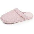 Chaussons / Pantoufles sur Grenoble : Chaussons Isotoner Chaussons mules Femme Blush chin&eacute; Rose