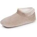 Chaussons / Pantoufles sur Grenoble : Chaussons Isotoner Chaussons bottillons Femme Beige