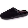 Chaussons Isotoner Chaussons mules Homme Noir int&eacute;rieur rayures Noir