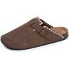 Sabots Isotoner Sabots Femme Chocolat brod&eacute; Marron