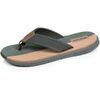 Tongs Isotoner Tongs sport Homme confort Kaki bicolor