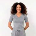 Tee-shirts sur Grenoble : T-shirt Isotoner T-shirt &agrave; manches courtes Femme Gris chin&eacute; Gris