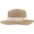 Chapeaux sur Grenoble : Chapeau Isotoner Chapeau Femme Canotier lien Cr&egrave;me Beige