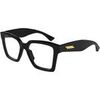 Lunettes de soleil Bottega Veneta BV1458O Cadres Optiques, Noir/Transparent, 52 mm