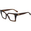 Lunettes de soleil Dsquared D2 0211 Cadres Optiques, Havana, 52 mm