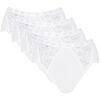 Culottes & slips Sloggi Pack x4 culottes CHIC Midi Blanc