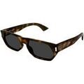 Lunettes sur Grenoble : Lunettes de soleil Saint Laurent SL 898 Lunettes de soleil, Havana/Gris, 59 mm