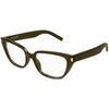 Lunettes de soleil Saint Laurent SL 896 Cadres Optiques, Maron/Transparent, 55 mm