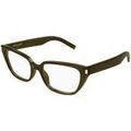 Lunettes sur Grenoble : Lunettes de soleil Saint Laurent SL 896 Cadres Optiques, Maron/Transparent, 55 mm