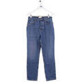 Jeans mom S&eacute;zane Jean droit en coton bleu Bleu Grenoble