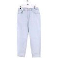 Jeans mom S&eacute;zane Jean droit en coton bleu Bleu Grenoble