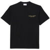 T-shirt Lacoste T-shirt en coton biologique avec broderie et imprim&eacute; Noir