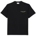 Tee-shirts sur Grenoble : T-shirt Lacoste T-shirt en coton biologique avec broderie et imprim&eacute; Noir
