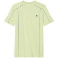 Tee-shirts sur Grenoble : T-shirt Lacoste T-shirt Sport Ultra Dry en piqu&eacute; technique liser&eacute;s V Vert