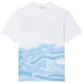 T-shirt Lacoste T-shirt coton imprim&eacute; Blanc - Classic fit Blanc