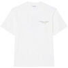 T-shirt Lacoste T-shirt en coton biologique avec broderie et imprim&eacute; Blanc