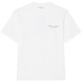 T-shirt Lacoste T-shirt en coton biologique avec broderie et imprim&eacute; Blanc Grenoble