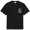 T-shirt Lacoste T-shirt en coton biologique avec imprim&eacute; aquarelle N Noir