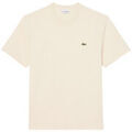 T-shirt Lacoste T-shirt en coton jersey mi-&eacute;pais Beige Clair Beige Grenoble